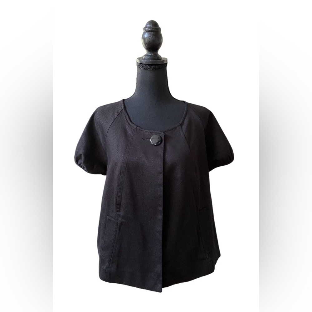 Sandro: Black Cotton Jacket